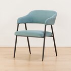 肘付きダイニングチェア(イジー2 BL) 7枚目画像