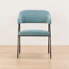 肘付きダイニングチェア(イジー2 BL) 8枚目画像