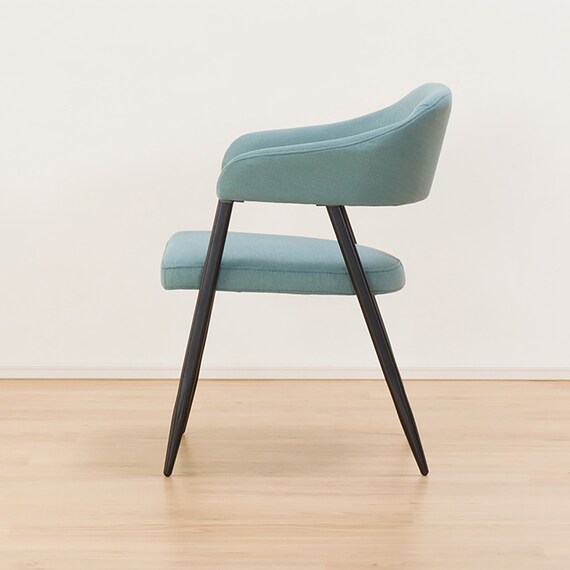 肘付きダイニングチェア(イジー2 BL) 9枚目画像