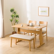 ダイニングテーブル4点セット(TLEG SI01 G/SI01A/ベンチSI01)