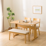 ダイニングテーブル4点セット(TLEG SI01 G/回転式SI01A/ベンチSI01)