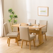 ダイニングテーブル5点セット(TLEG SI01 G/回転式SI01B)