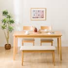 ダイニングテーブル4点セット(4LEG SI01 G 135I/SI01A/ベンチSI01 LBR) 8枚目画像