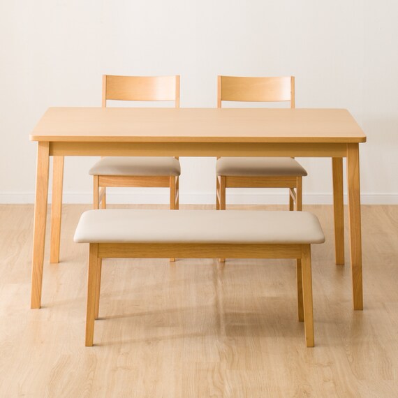 ダイニングテーブル4点セット(4LEG SI01 G 135I/SI01A/ベンチSI01 LBR) 10枚目画像