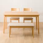 ダイニングテーブル4点セット(4LEG SI01 G 135I/SI01A/ベンチSI01 LBR) 10枚目画像