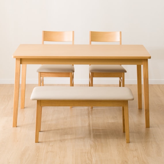 ダイニングテーブル4点セット(4LEG SI01 G 135I/SI01A/ベンチSI01 LBR) 10枚目画像