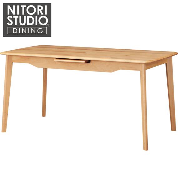 伸長式ダイニングテーブル(Nコレクション T-01 150EX NA) 1枚目画像