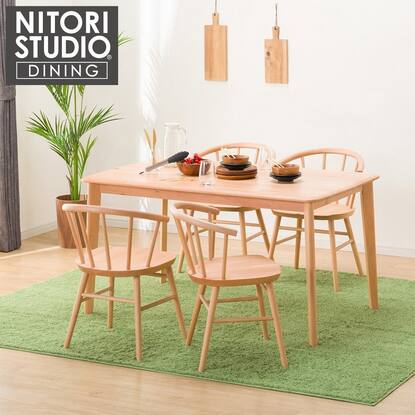 ダイニングテーブル5点セット(NコレクションT-01 135 NA/C-53 NA)通販  