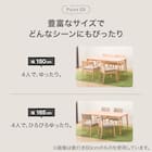 【奥行き70cm】省スペースなダイニングテーブル(Nコレクション T-01N 135 MBR) 7枚目画像