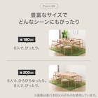 【奥行き70cm】省スペースなダイニングテーブル(Nコレクション T-01N 135 MBR) 8枚目画像
