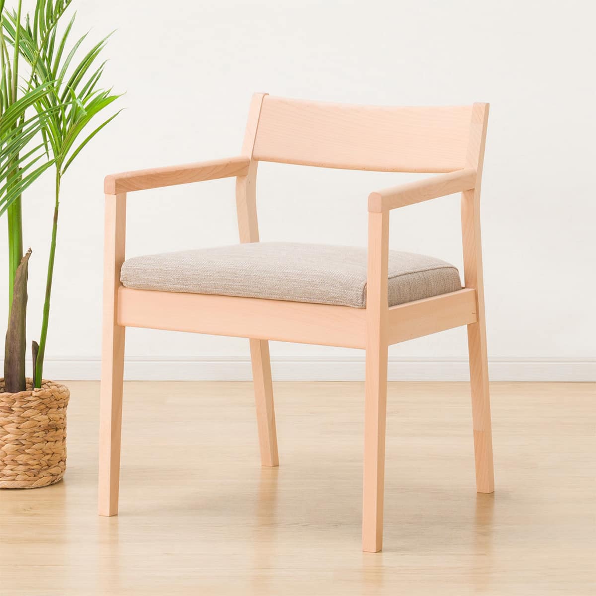 ニトリ ダイニングチェア ダイニングチェア(NコレクションC-52P肘付きNA/DR-BE) | ニトリネット