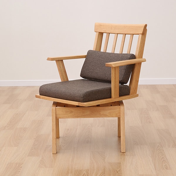 CRS回転式ダイニングチェア8脚ナチュラル