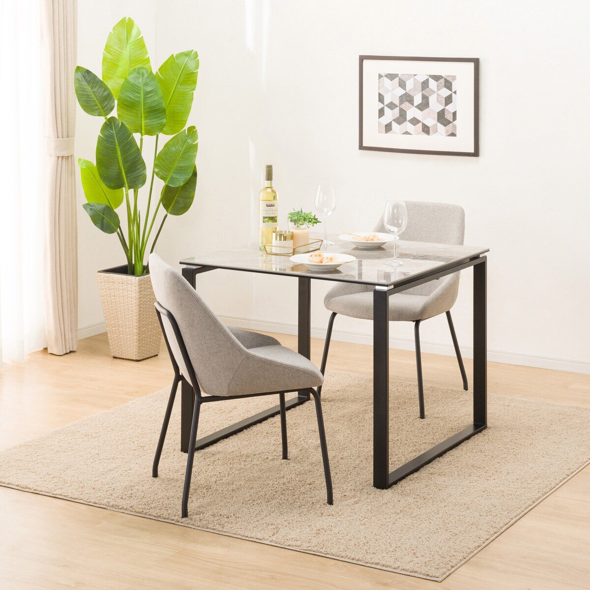 ダイニングテーブル3点セット(DTセーラル85 BE/TS305 MO) | ニトリ