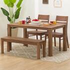 ダイニングテーブル4点セット(DT Nコネクト135 MBR/DCコネクト 板座 MBR /ベンチ) 1枚目画像