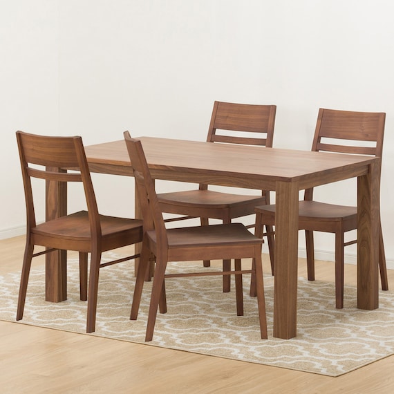 ダイニングテーブル5点セット(DT Nコネクト135 MBR/DCコネクト 板座 MBR) 2枚目画像