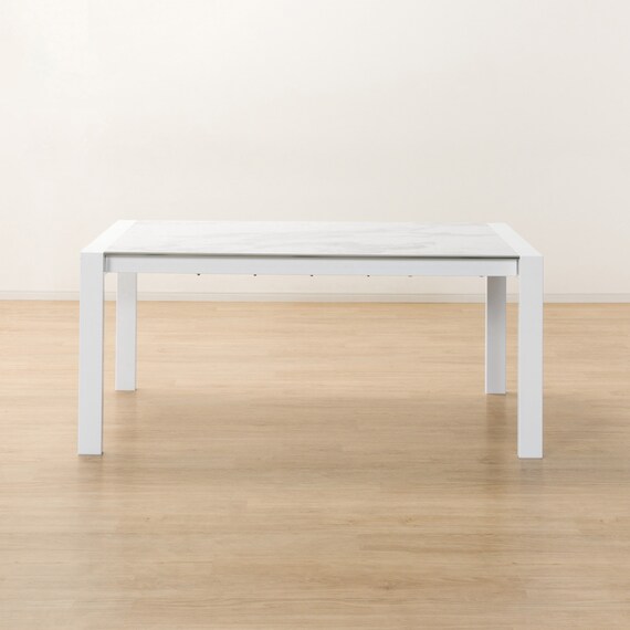 セラミックEXT伸長式ダイニングテーブル(160/200WH ES01) 3枚目画像