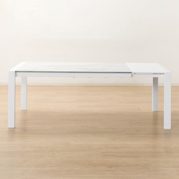 セラミックEXT伸長式ダイニングテーブル(160/200WH ES01) 4枚目画像