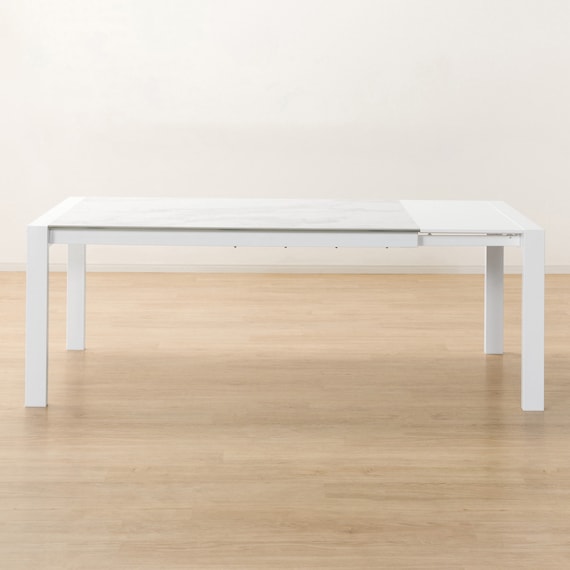セラミックEXT伸長式ダイニングテーブル(160/200WH ES01) 4枚目画像