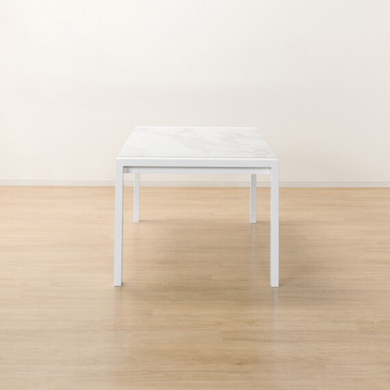 セラミックEXT伸長式ダイニングテーブル(160/200WH ES01) 5枚目画像