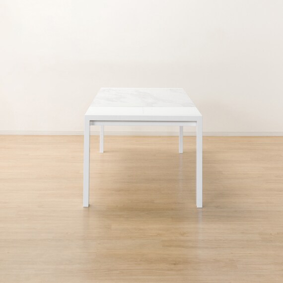 セラミックEXT伸長式ダイニングテーブル(160/200WH ES01) 6枚目画像