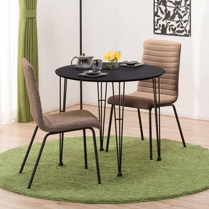 ダイニングテーブル3点セット Dtnクーボ80円形bk Dcnクーボ 通販 ニトリネット 公式 家具 インテリア通販