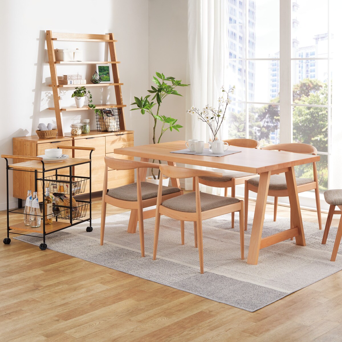【ニトリ】ダイニングテーブル DT ALNUS 12080 LBR ダイニングテーブル(アルナスDF 120 LBR) | ニトリネット【公式