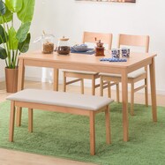 ダイニングテーブル4点セット(4LEG SI01 S/SI01A/ベンチSI01)
