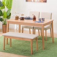 ダイニングテーブル4点セット(4LEG SI01 S/SI01B/ベンチSI01)