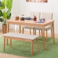ダイニングテーブル4点セット(4LEG SI01 S/SI01B/ベンチSI01)
