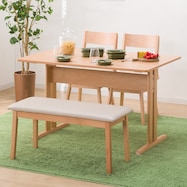 ダイニングテーブル4点セット(TLEG SI01 S/回転式SI01A/ベンチSI01)