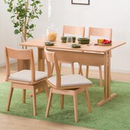 ダイニングテーブル5点セット(TLEG SI01 S/回転式SI01A)