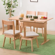 ダイニングテーブル5点セット(TLEG SI01 S/回転式SI01A)