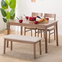 ダイニングテーブル4点セット(4LEG SI01 S 120/SI01A/ベンチSI01 MBR)