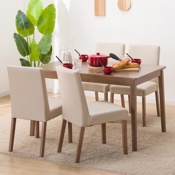 ダイニングテーブル5点セット(4LEG SI01 S 120/SI01B MBR) 1枚目画像