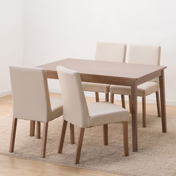 ダイニングテーブル5点セット(4LEG SI01 S 120/SI01B MBR) 2枚目画像