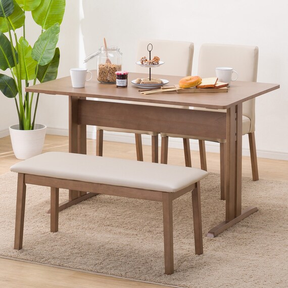 ダイニングテーブル4点セット(TLEG SI01 S 120/SI01B/ベンチSI01 MBR) 1枚目画像