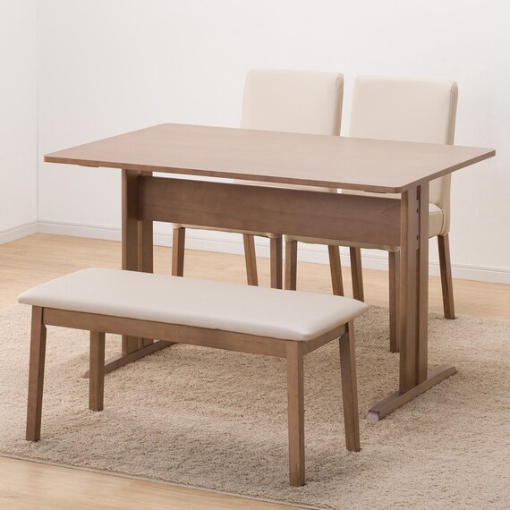 ダイニングテーブル4点セット(TLEG SI01 S 120/SI01B/ベンチSI01 MBR) 2枚目画像