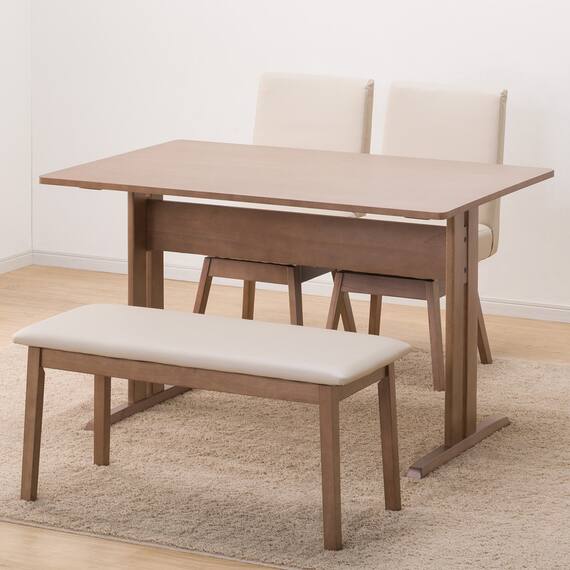 ダイニングテーブル4点セット(TLEG SI01 S 120/回転式SI01B/ベンチSI01 MBR) 2枚目画像