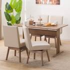 ダイニングテーブル5点セット(TLEG SI01 S 120/回転式SI01B MBR) 1枚目画像