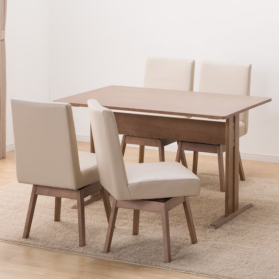 ダイニングテーブル5点セット(TLEG SI01 S 120/回転式SI01B MBR) 2枚目画像