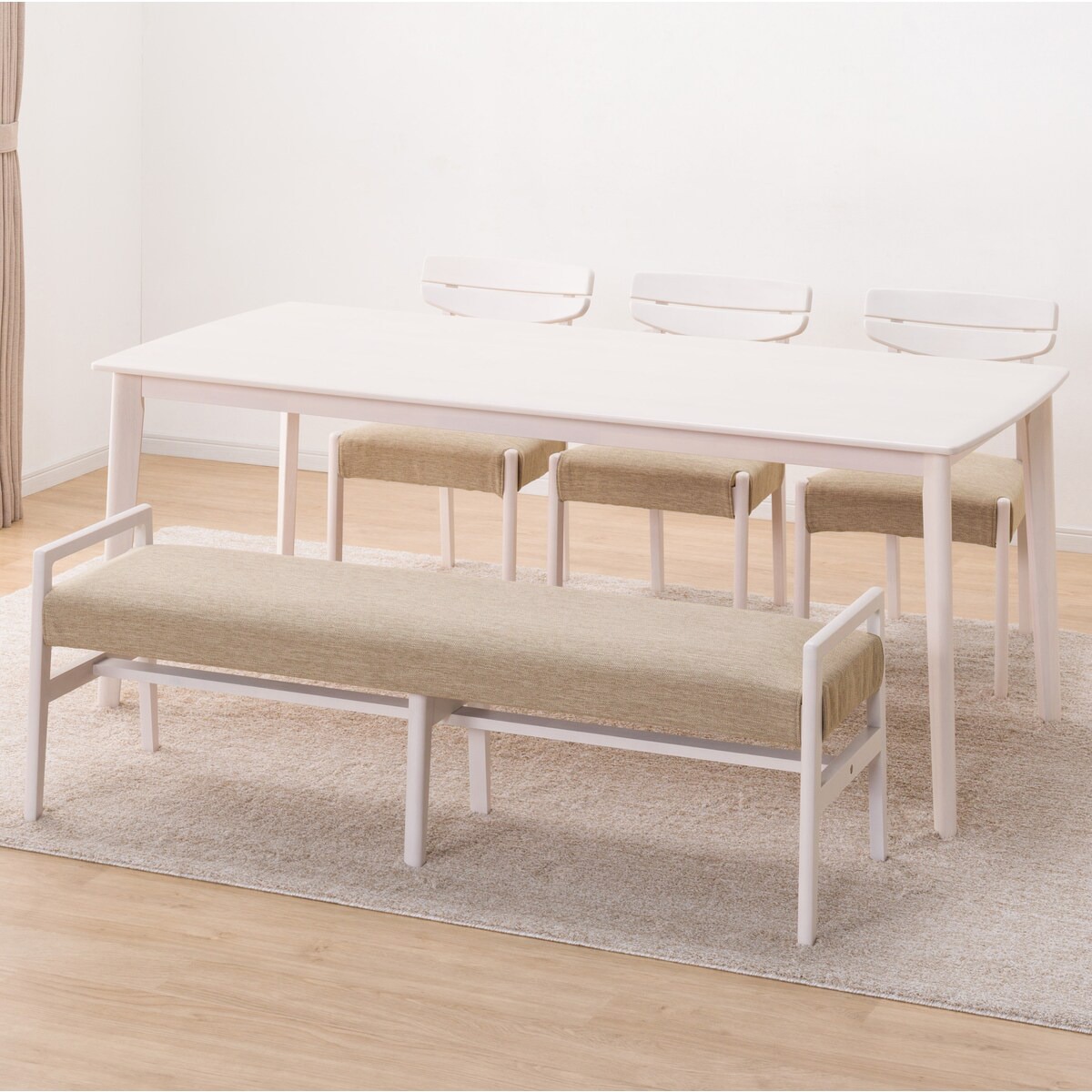 ダイニングテーブル5点セット(DTアルナスDF180WW/ダイニングチェア