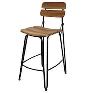 天然木ニレ無垢集成材 カウンターチェア