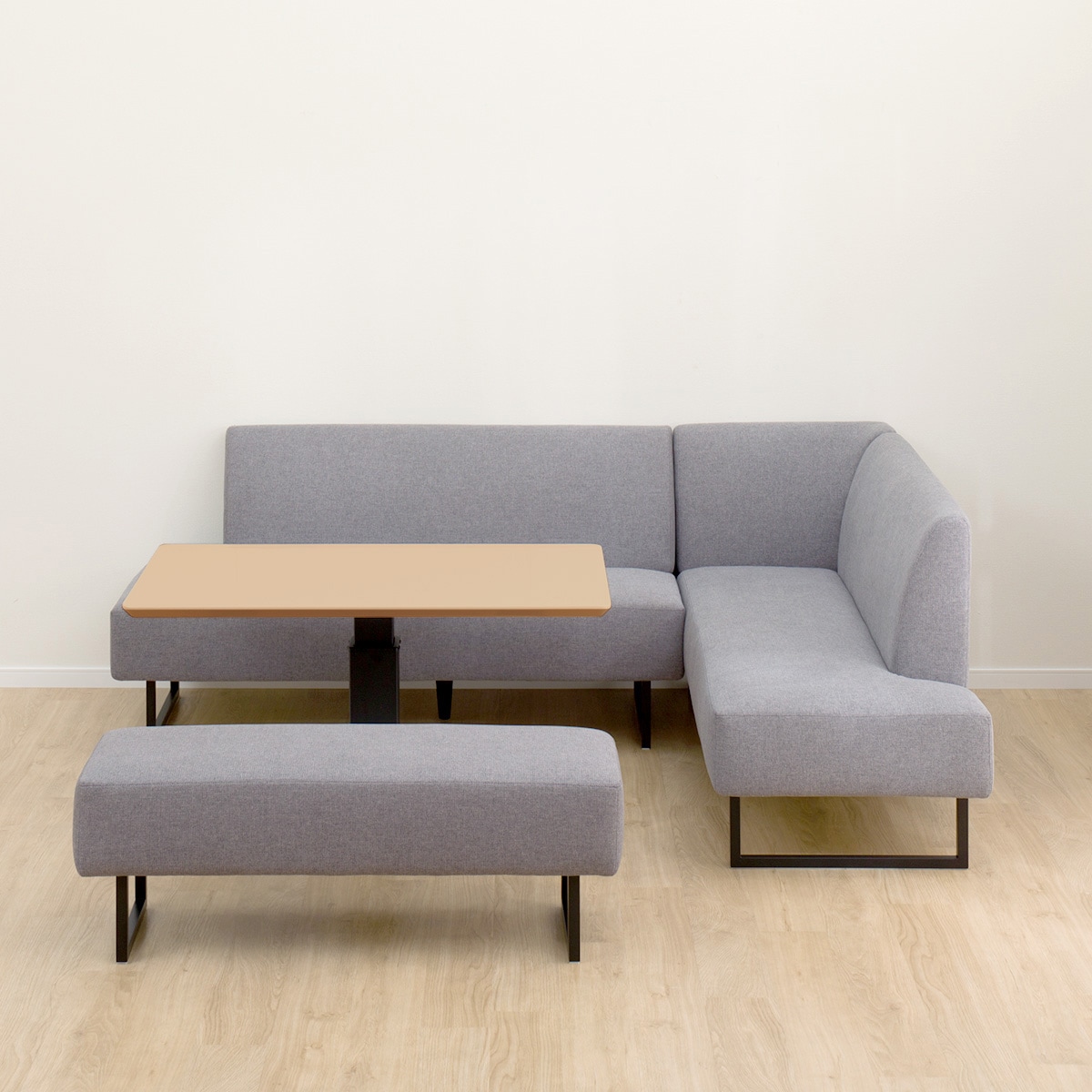 リビングダイニングセット4点セット(LC004 120 LB/左コーナーソファ