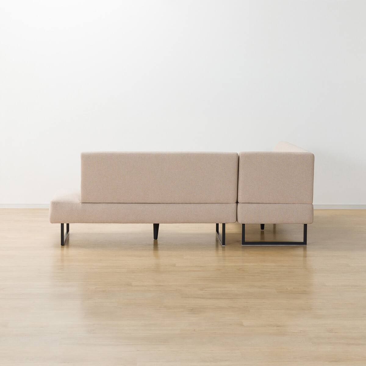 リビングダイニングテーブル3点セット(LC-004 120 LBR/右コーナー