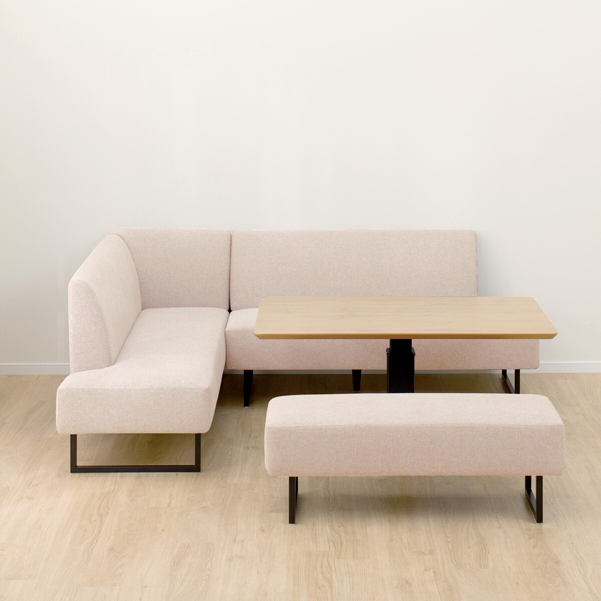 リビングダイニングセット4点セット(LC004 135 LB/右コーナーソファ