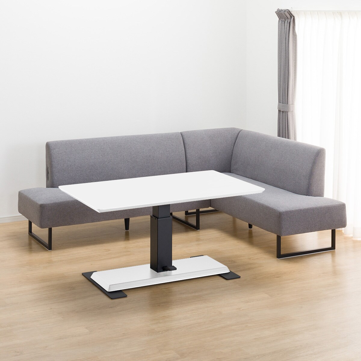 傷・汚れに強いファブリックタイプ リビングダイニングテーブル3点