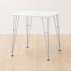 ダイニングテーブル(クーボ3 70 WH/SI) 1枚目画像