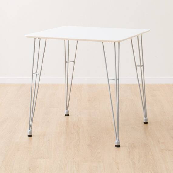 ダイニングテーブル(クーボ3 70 WH/SI) 1枚目画像