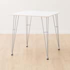 ダイニングテーブル(クーボ3 70 WH/SI) 1枚目画像