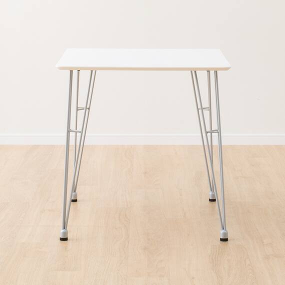 ダイニングテーブル(クーボ3 70 WH/SI) 2枚目画像